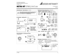 metrahit-27多用表中文多語言快速操作手冊